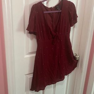 Tie front dress